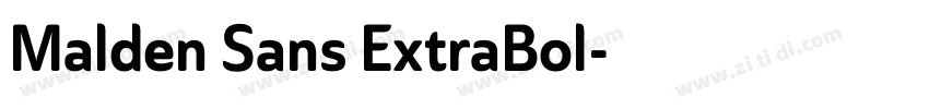 Malden Sans ExtraBol字体转换